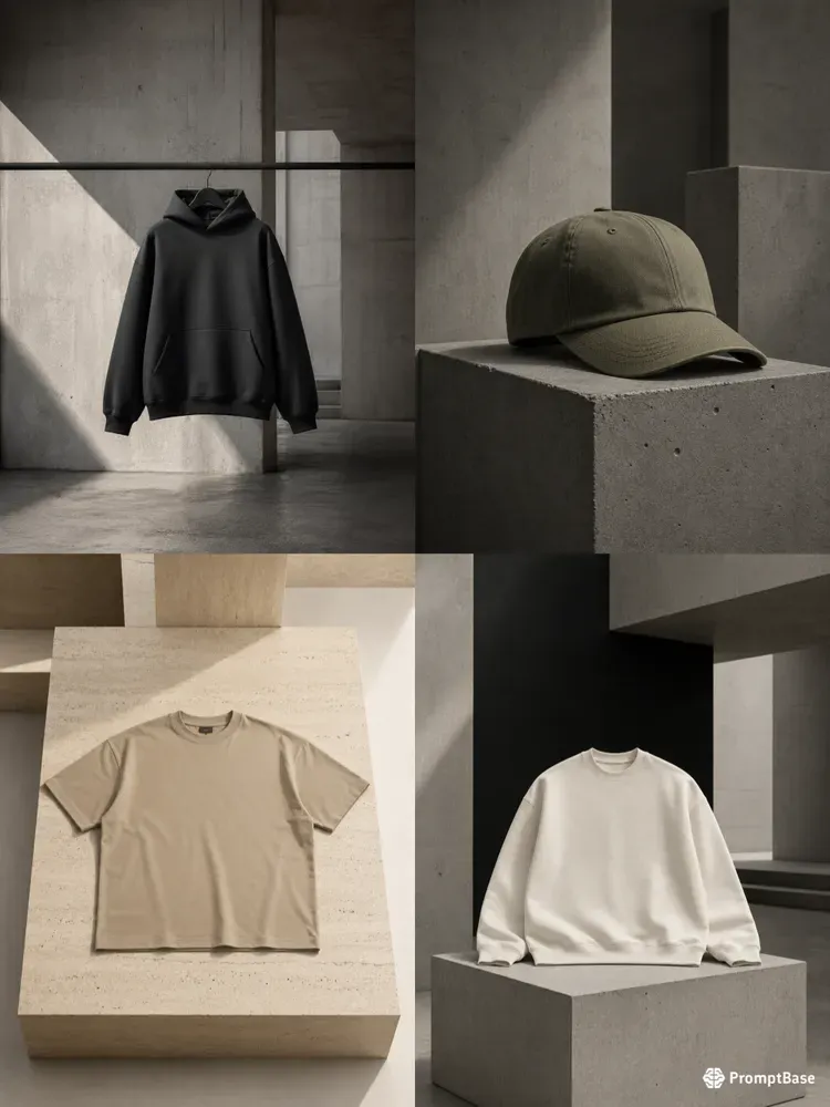 Minimalist Streetwear Apparel Mockups