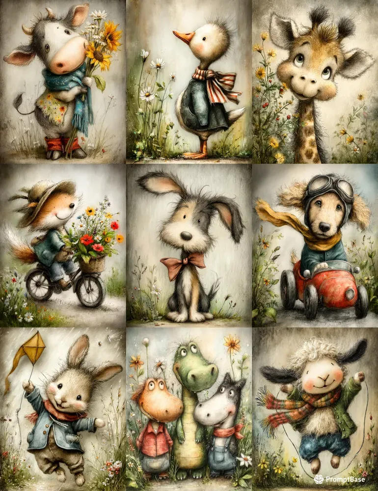 Whimsical Storybook Kids Illustrations