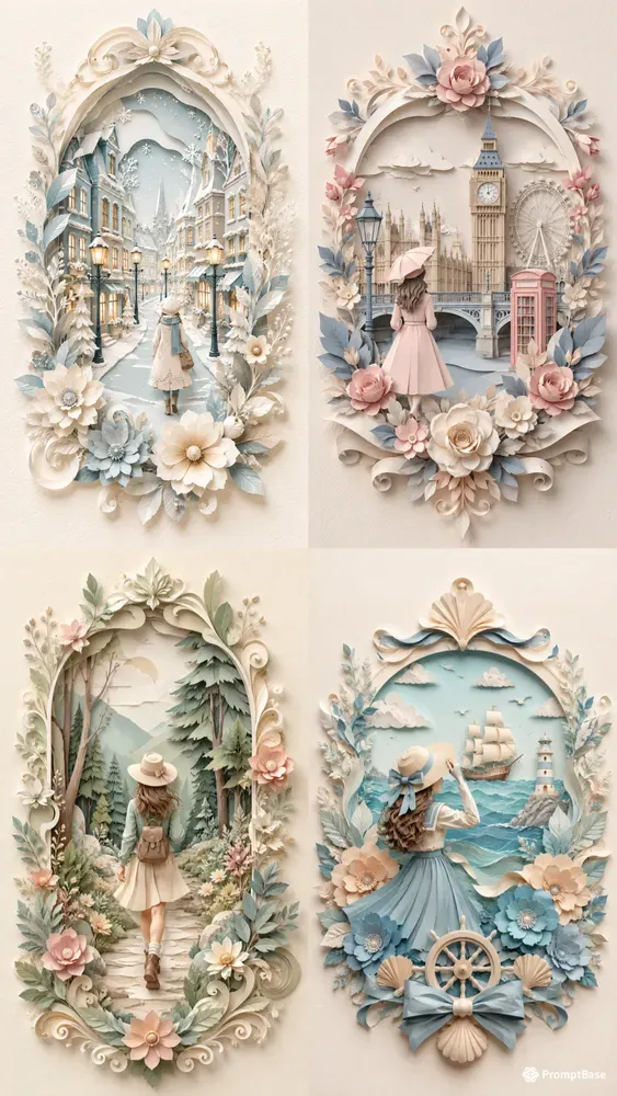 Layered Papercut Dreams