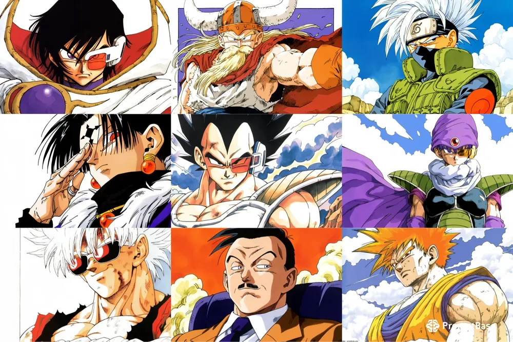 Akira Toriyama Style Colored Manga Art
