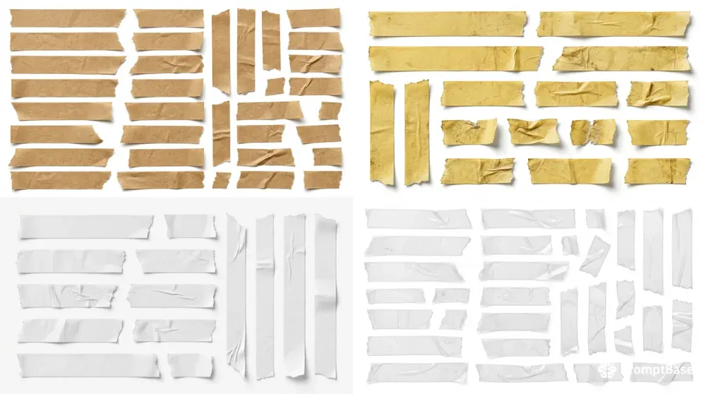 Junk Journal Adhesive Tape Strips