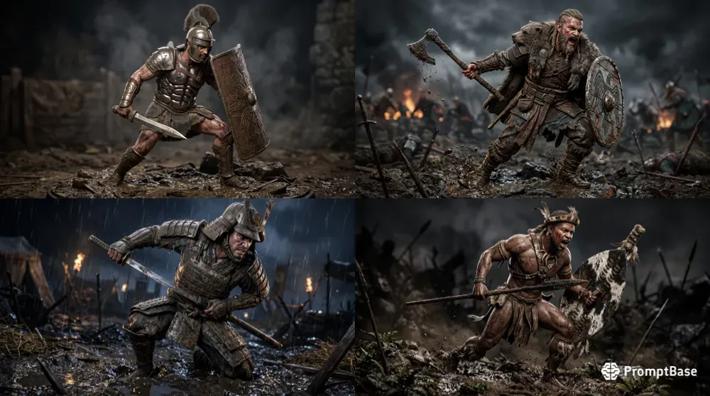 Aaa Realistic Warrior Figures