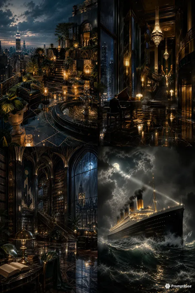 Neodeco Noir Scenes