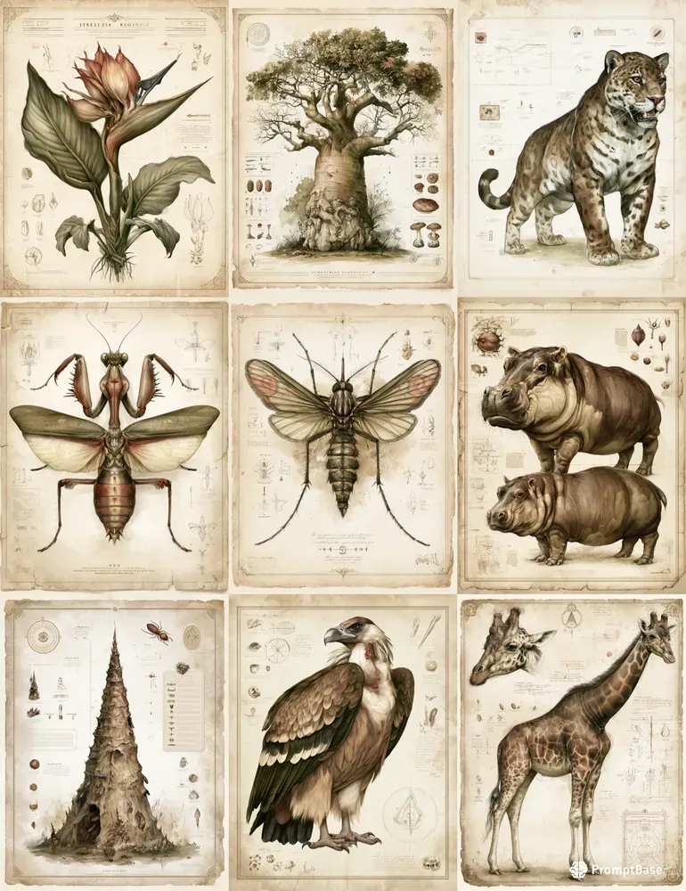 African Fantasy Naturalist Study Pages