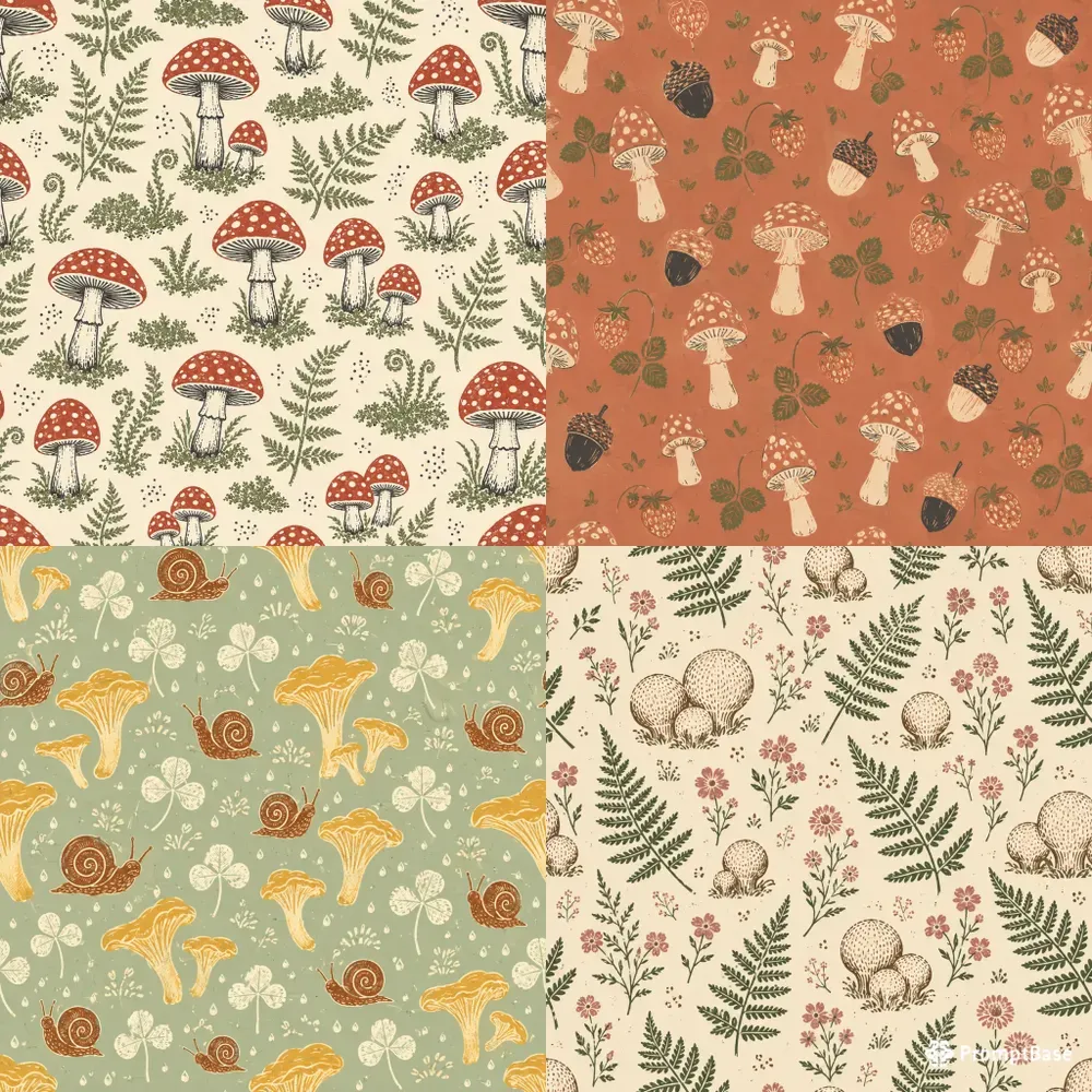 Cottagecore Mushroom Patterns