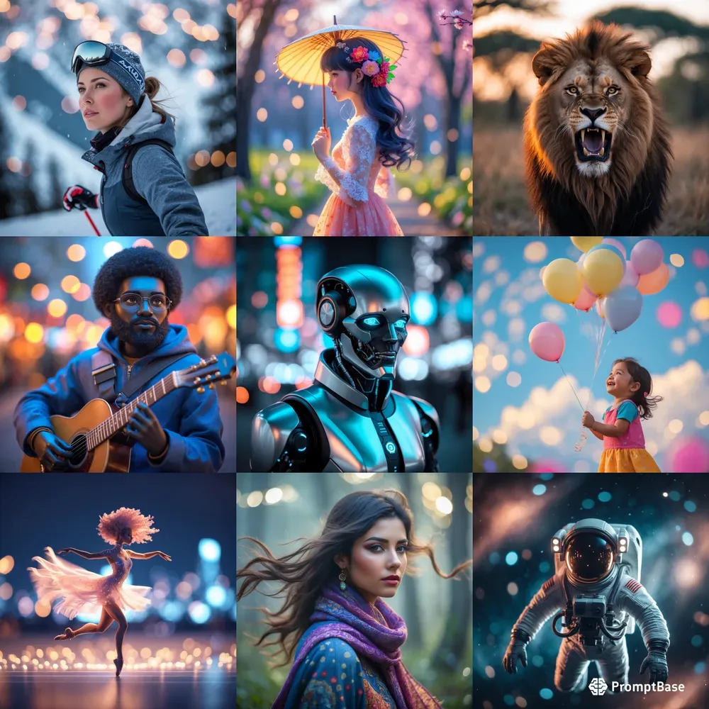 Stylized Bokeh Characters