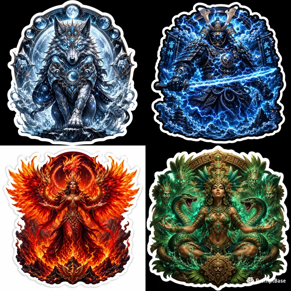 Mythic Ocean Guardian Sticker Packs