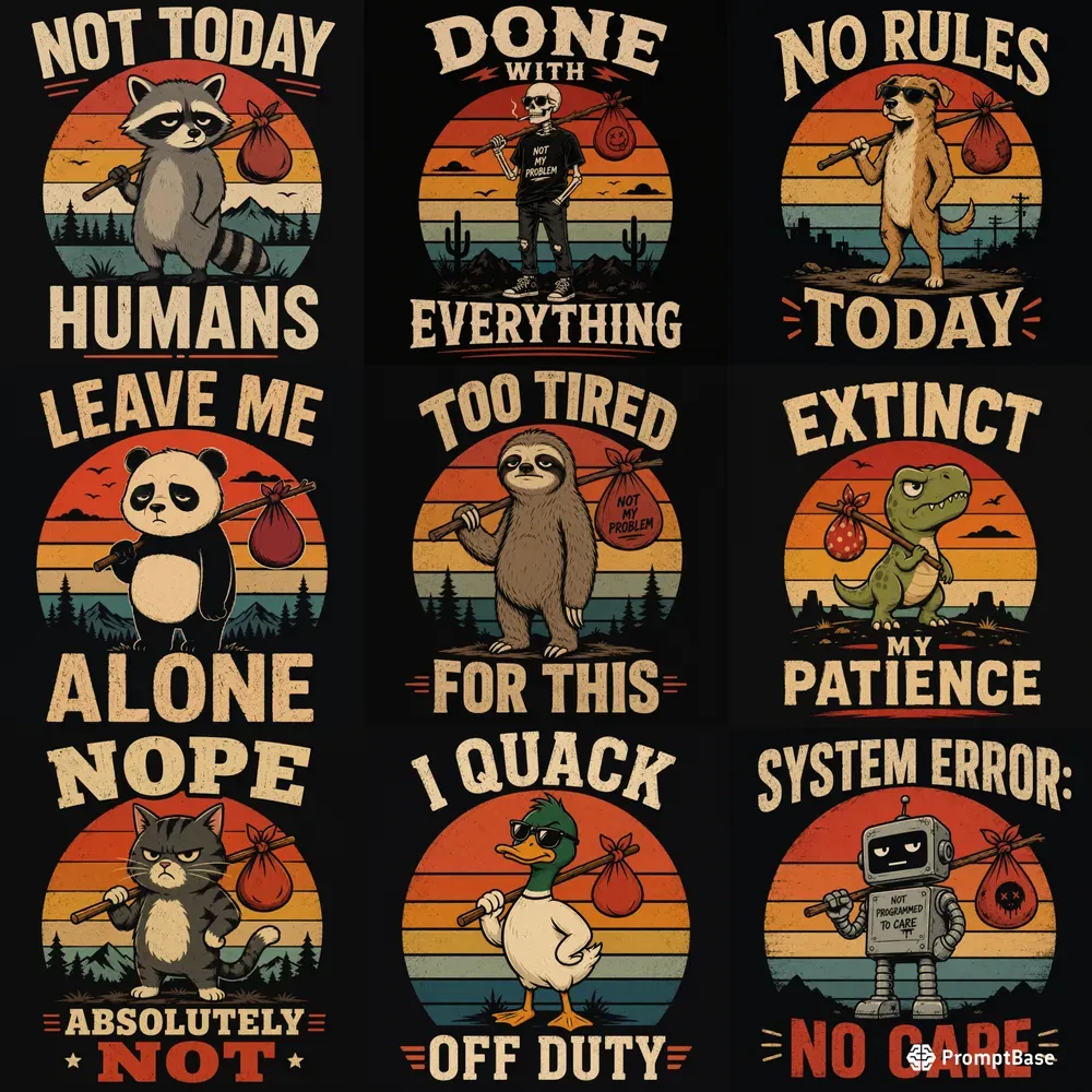 Retro Rebel Cartoons
