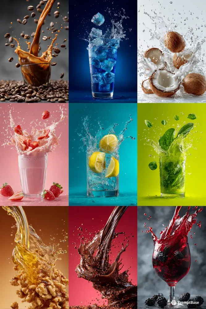 Highspeed Liquid Splash Commercials