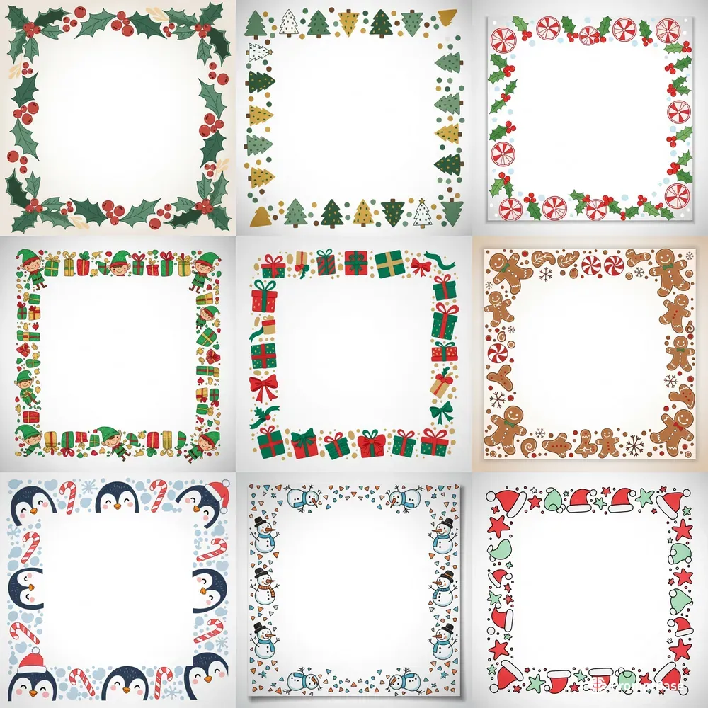 Playful Christmas Sticky Note Designs
