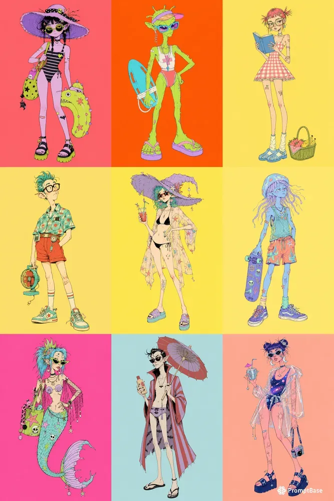 Nerdy Summer Characters