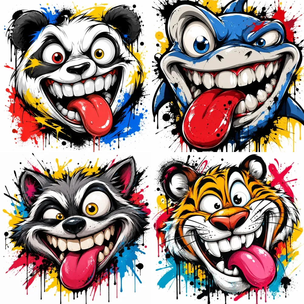 Graffiti Cartoon Face Portrait Generator