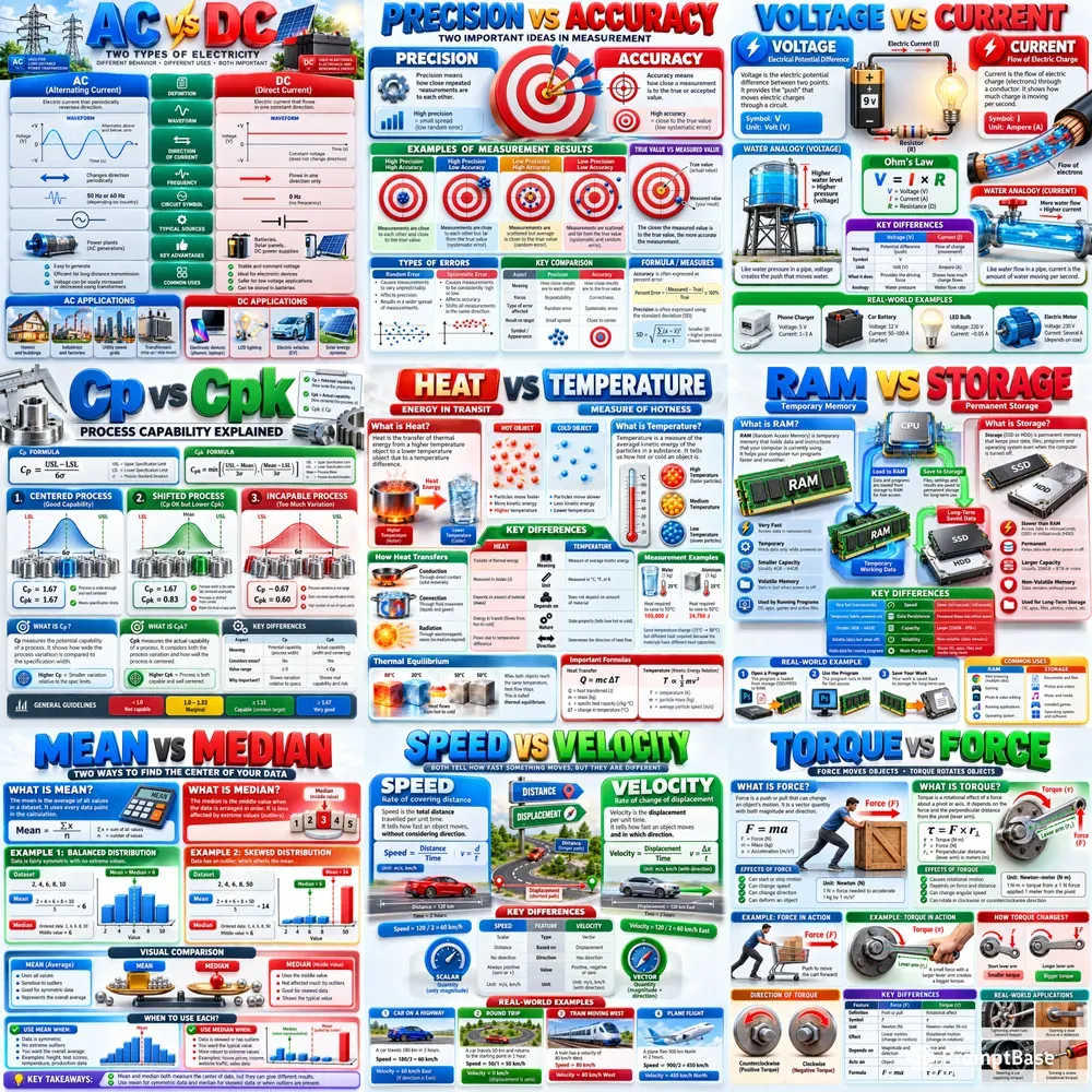 3D Technical Comparison Infographics