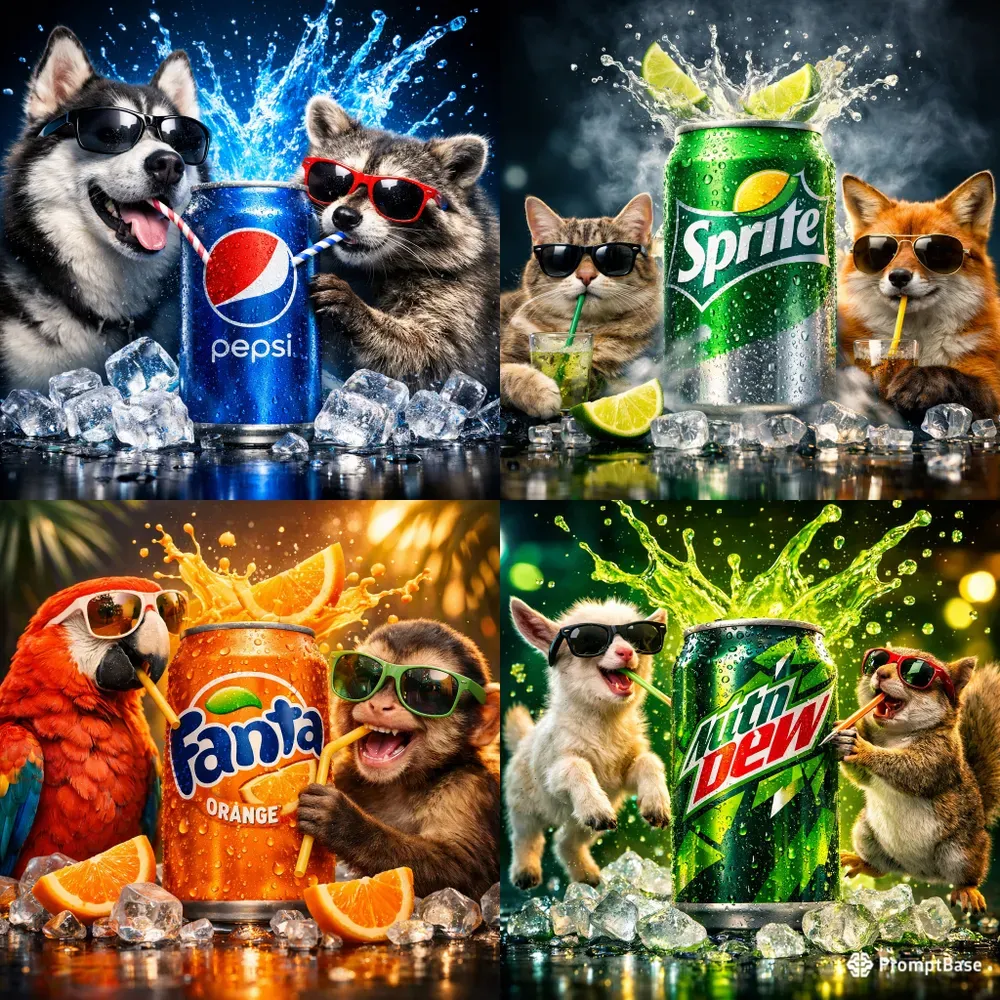 Cool Creatures Cold Drinks