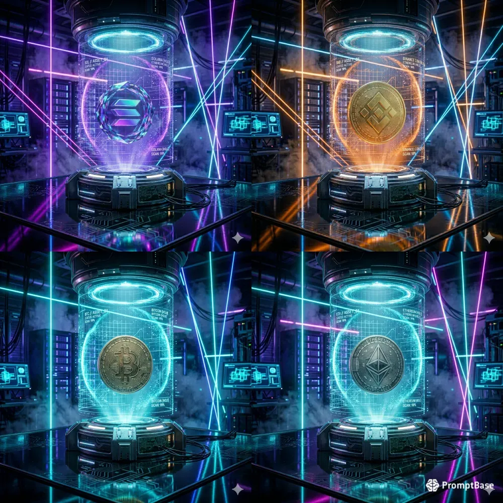 Cyberpunk Crypto Hologram Projectors