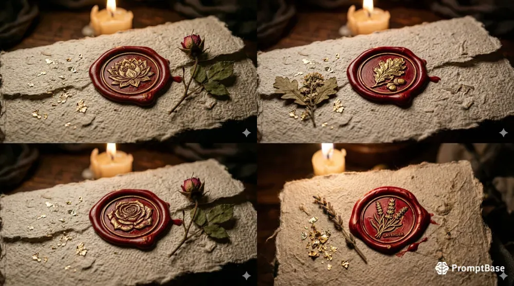 Botanical Wax Seal Impressions