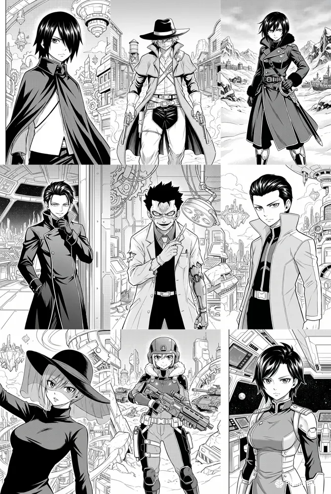 Hiro Mashima Style Edens Zero Manga Art