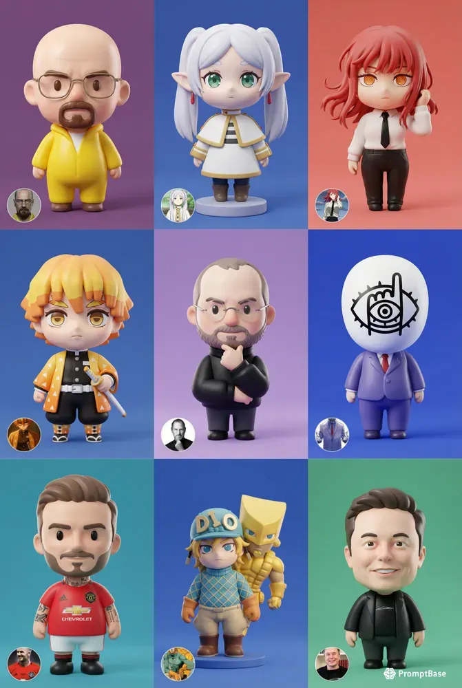 3D Pop Mart Vinyl Figures
