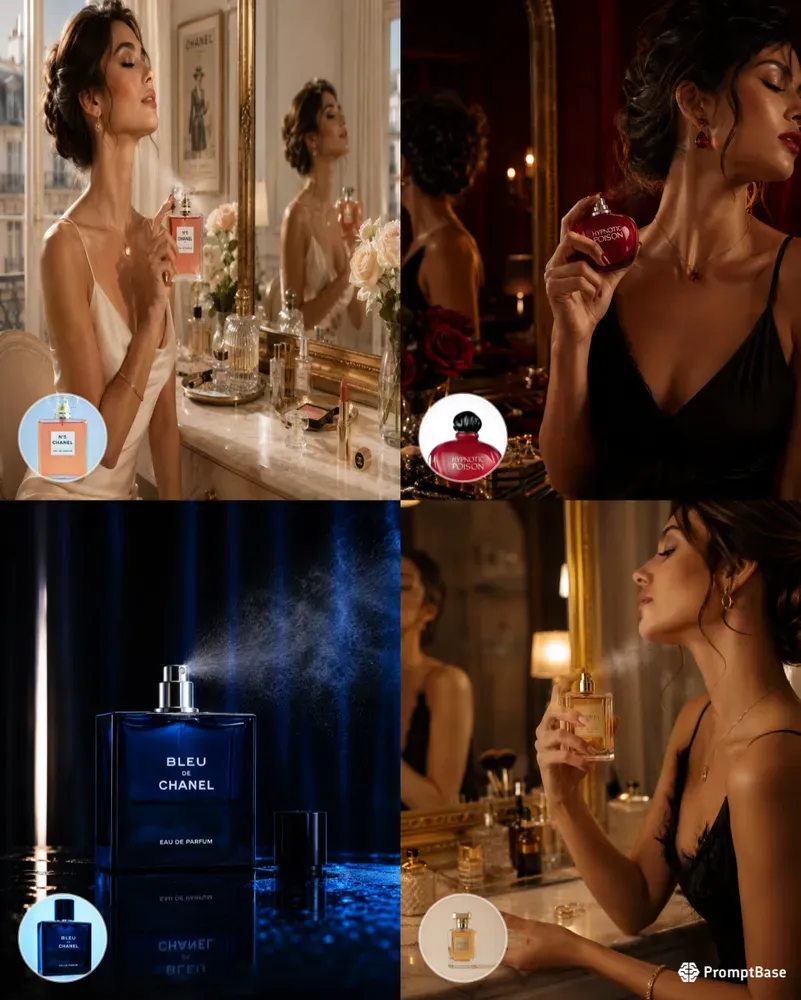 Luxury Perfume Ad Photography