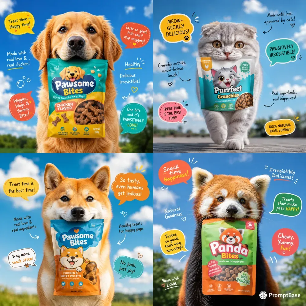 Playful Pet Product Ads