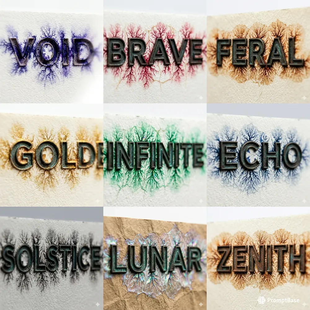 Spectral Ink Typographic Art Posters
