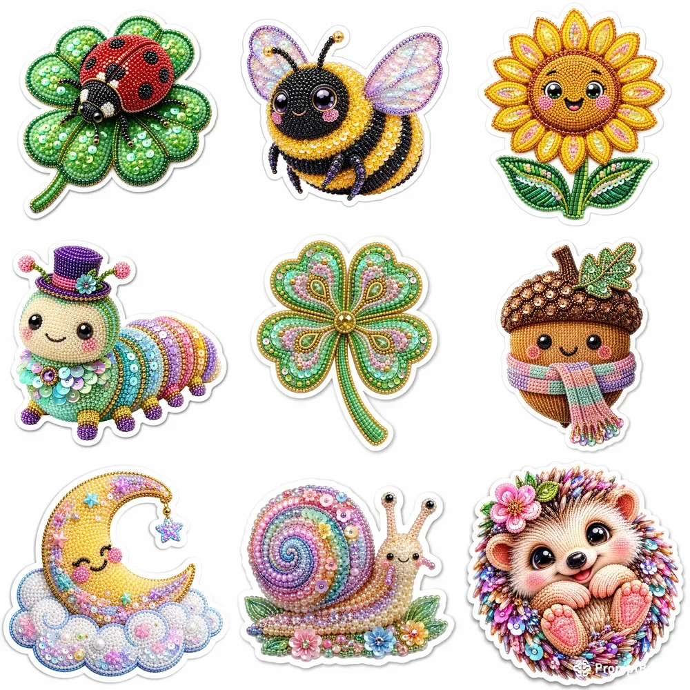 3D Beaded Garden Sticker Generator