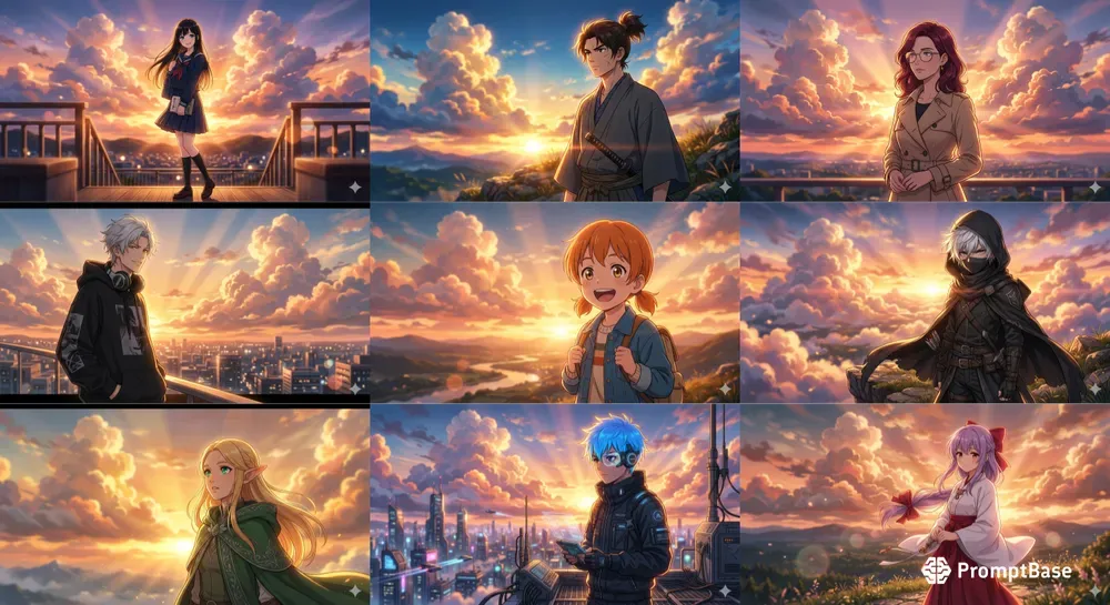 Consistent Cinematic Anime Portraits