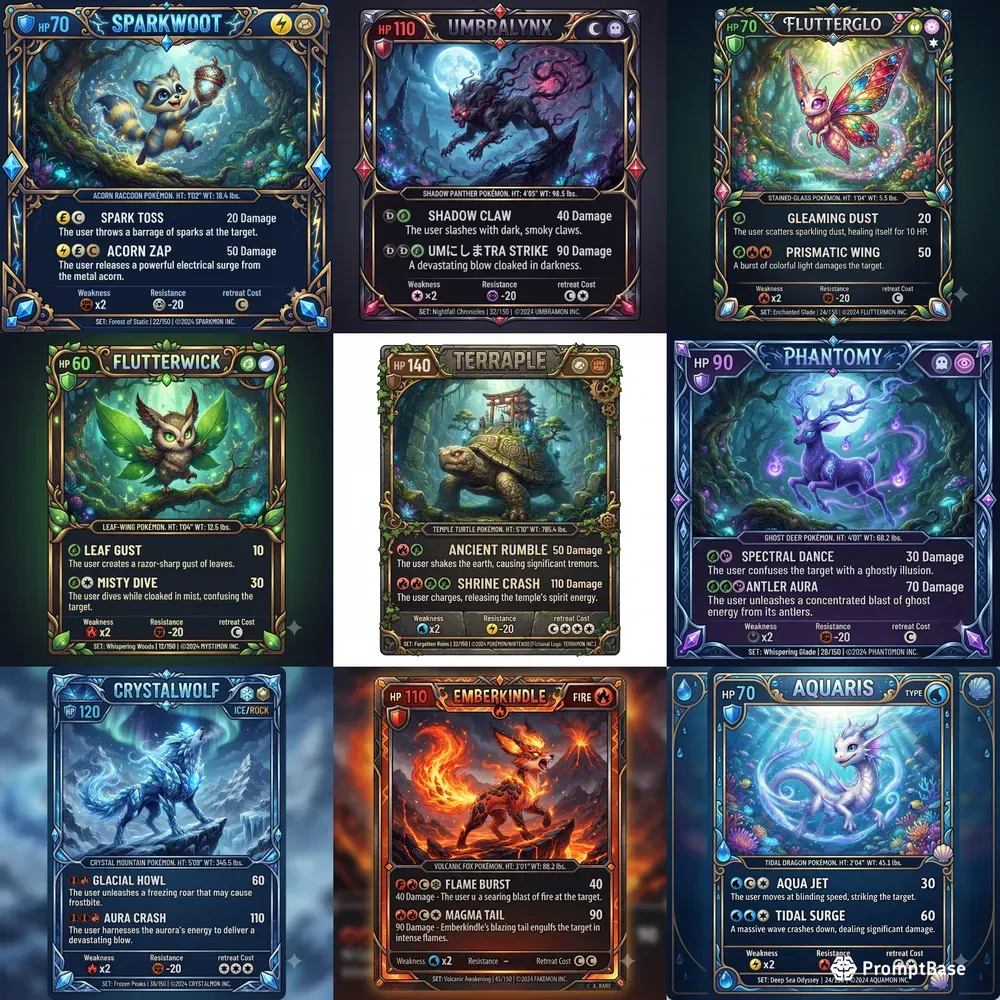 Fakemon Card Designs