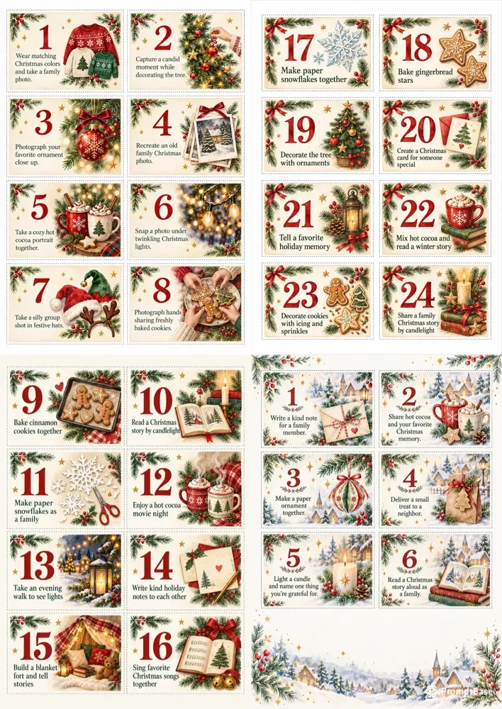 Family Advent Calendar Printable Maker