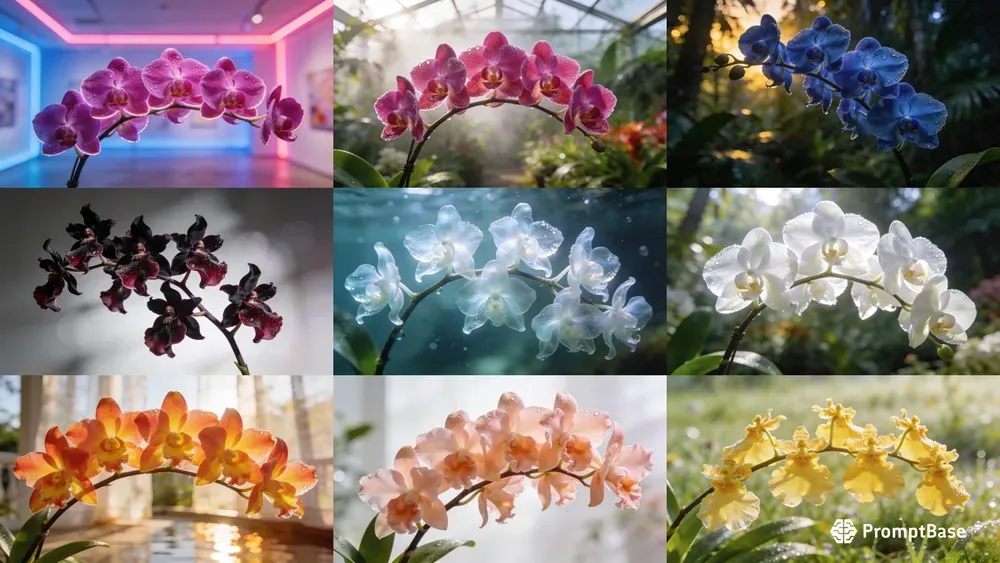 8K Cinematic Macro Orchid Images