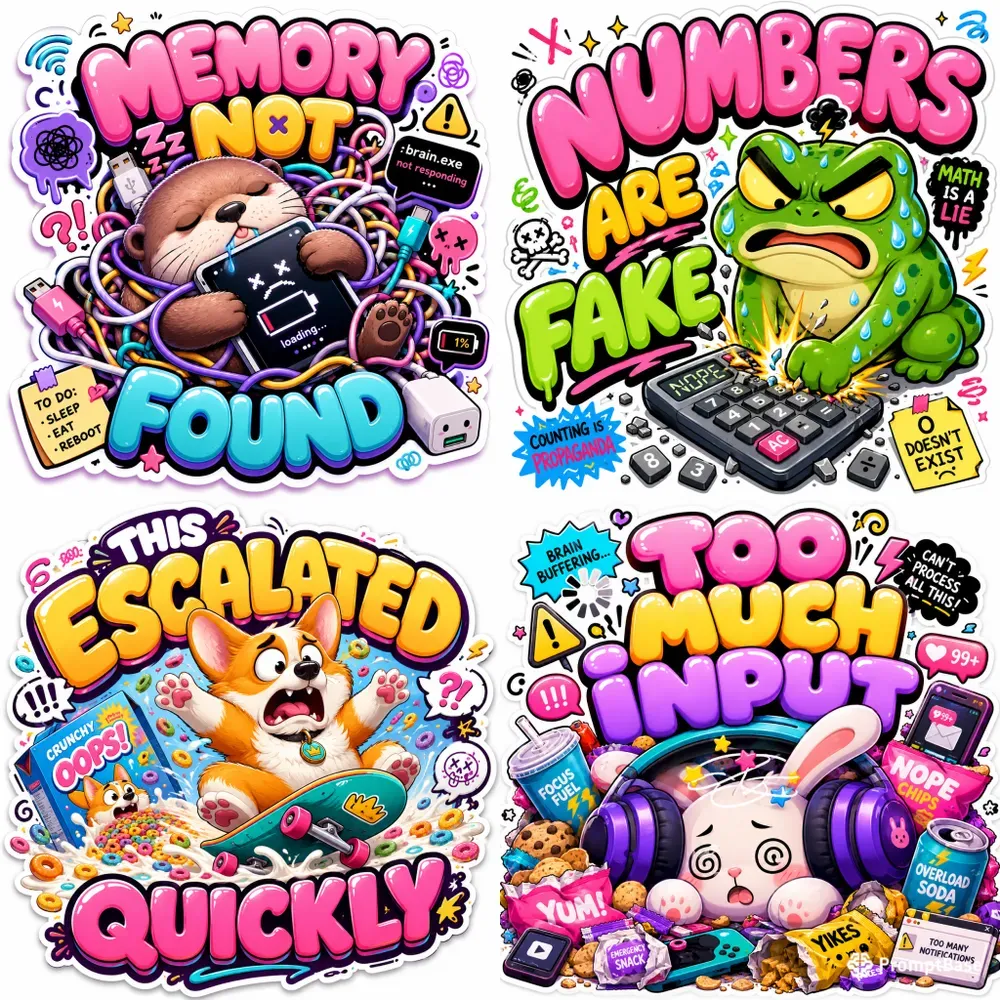 Hyper Cute Disaster Stickers