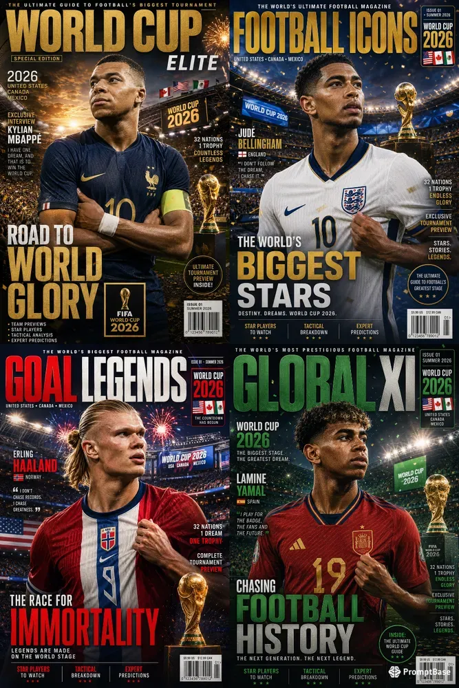2026 World Cup Sports Magazine Covers