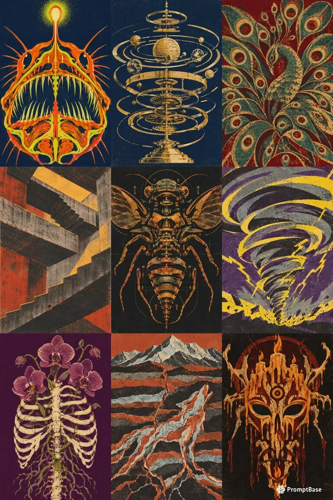 Bold Screen Print Poster Art Generator