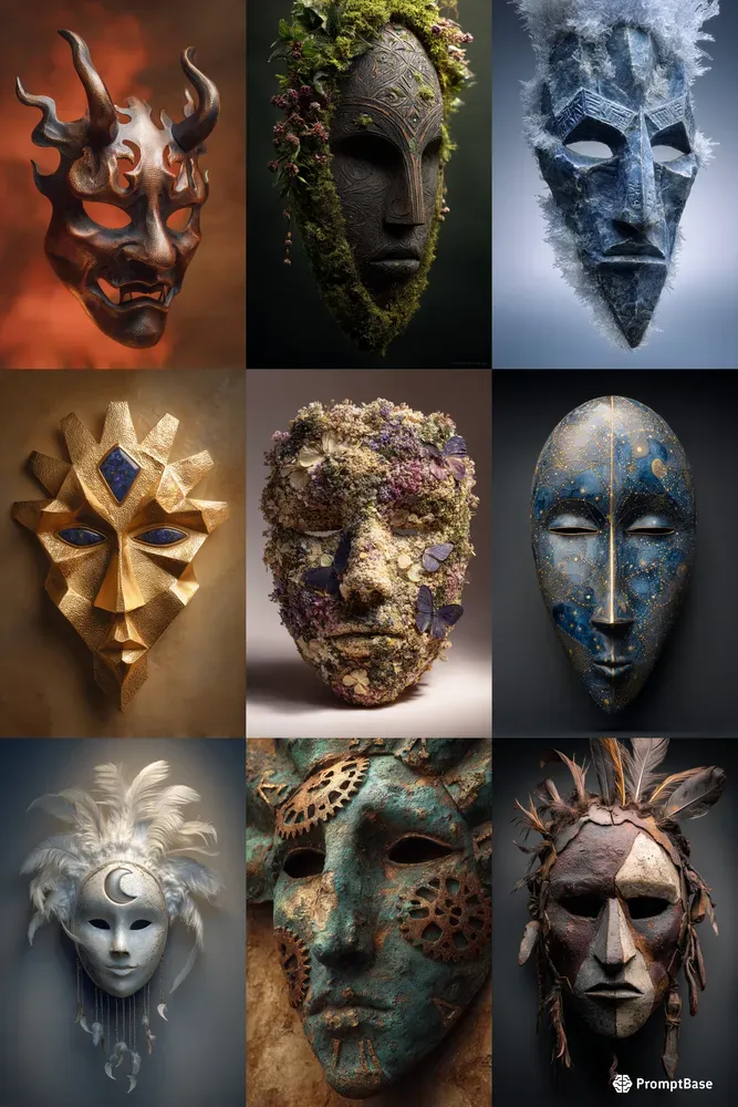 Ceremonial Mask Art Generator