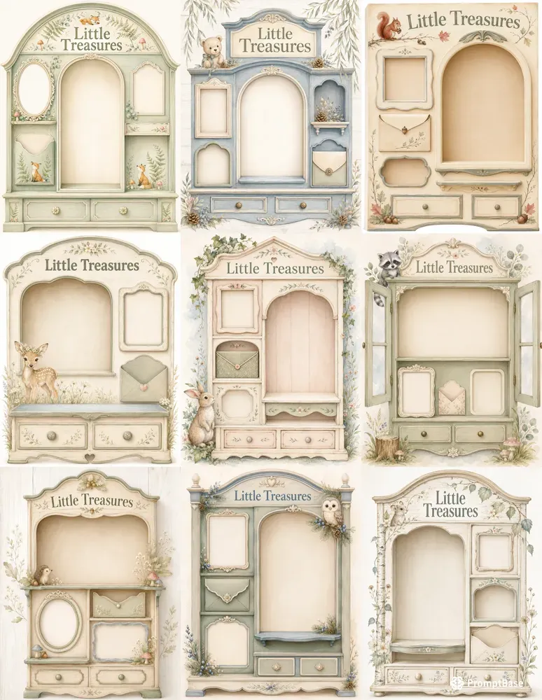 Woodland Baby Keepsake Cabinets