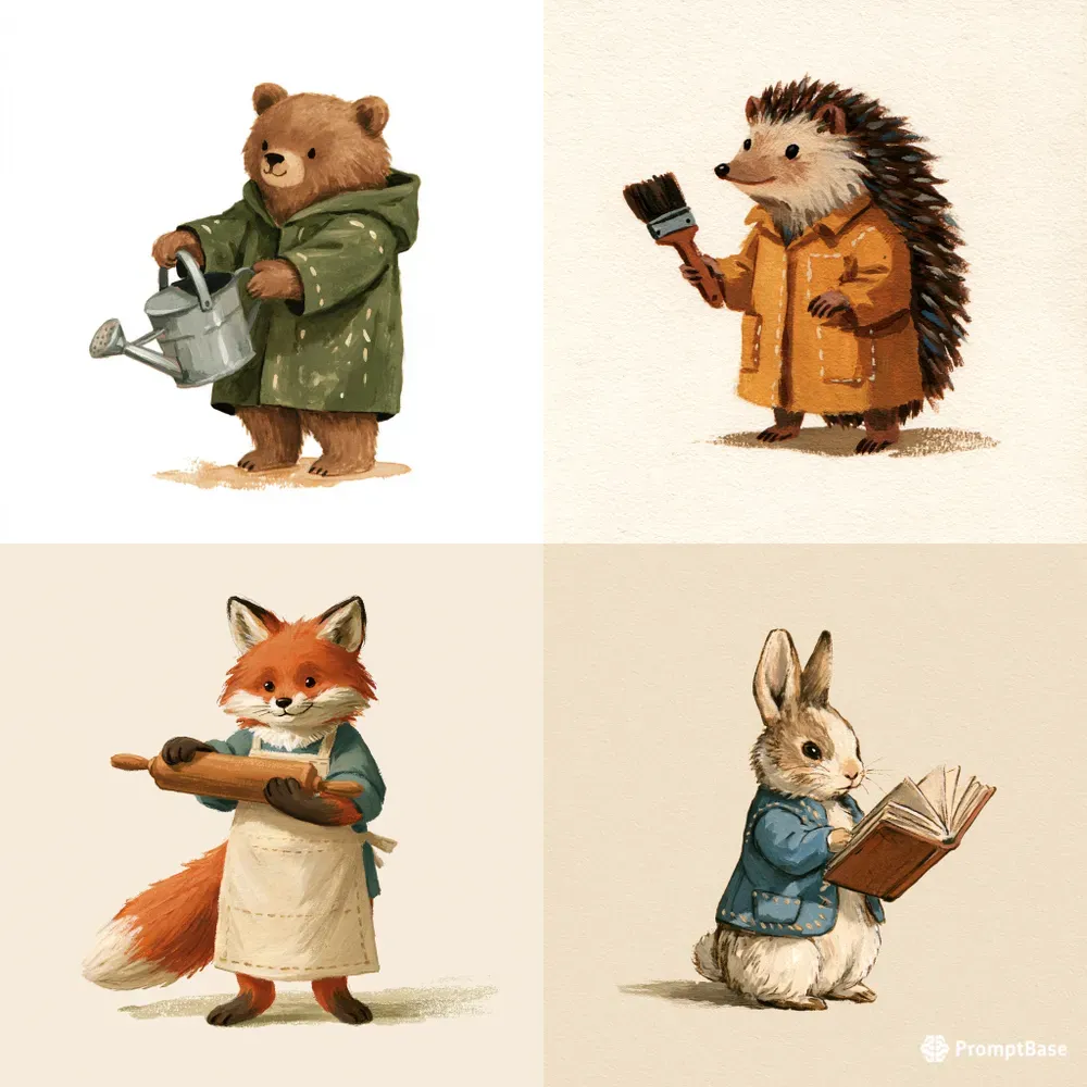Storybook Animal Clipart Generator