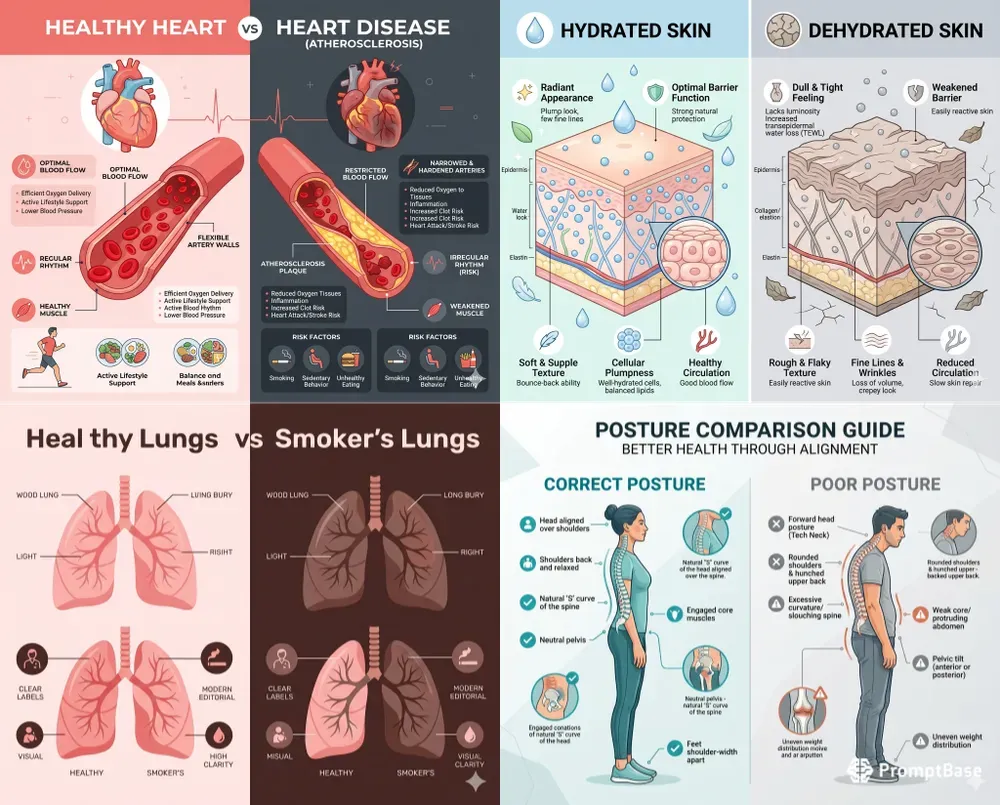 Healthy Vs Unhealthy Comparisons