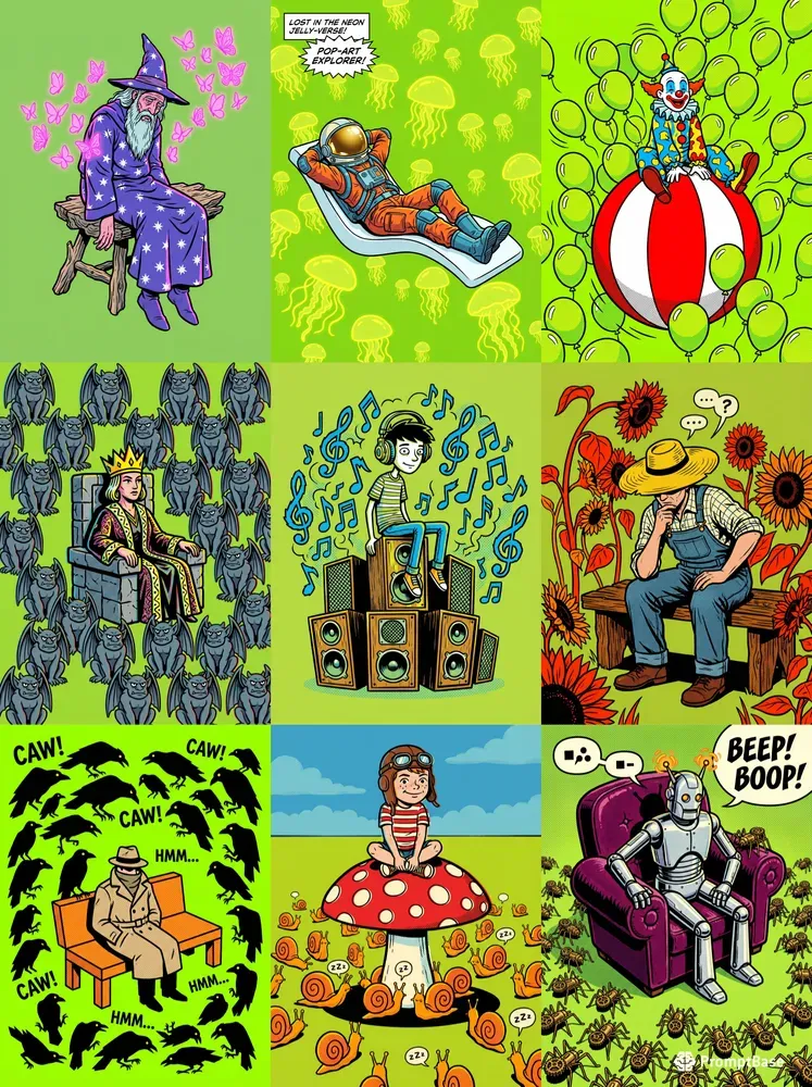 Vibrant Pop Art Indie Graphic Style