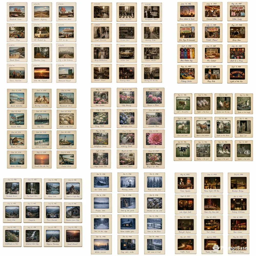 Photo Slide Mount Sheets