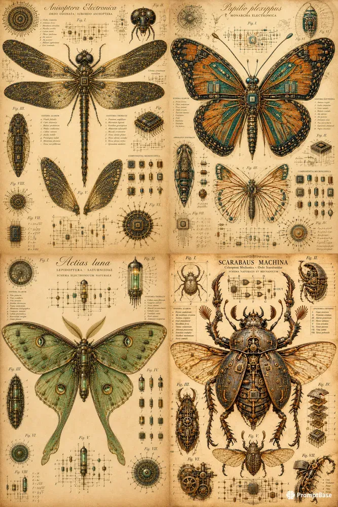 Electronic Specimen Wall Art Assets