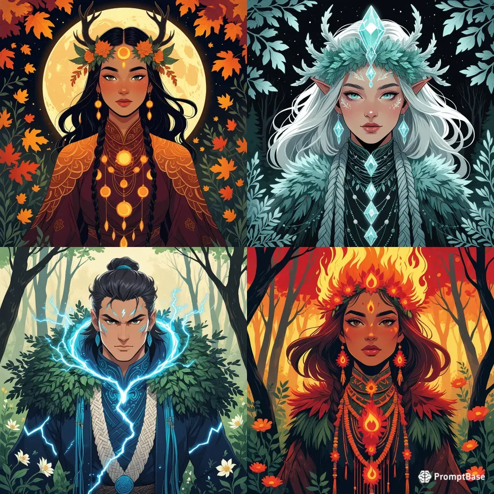 Enchanted Forest Spirit Portraits
