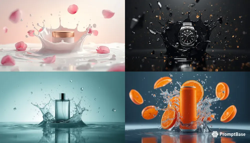 Luxury Splash Product Photography