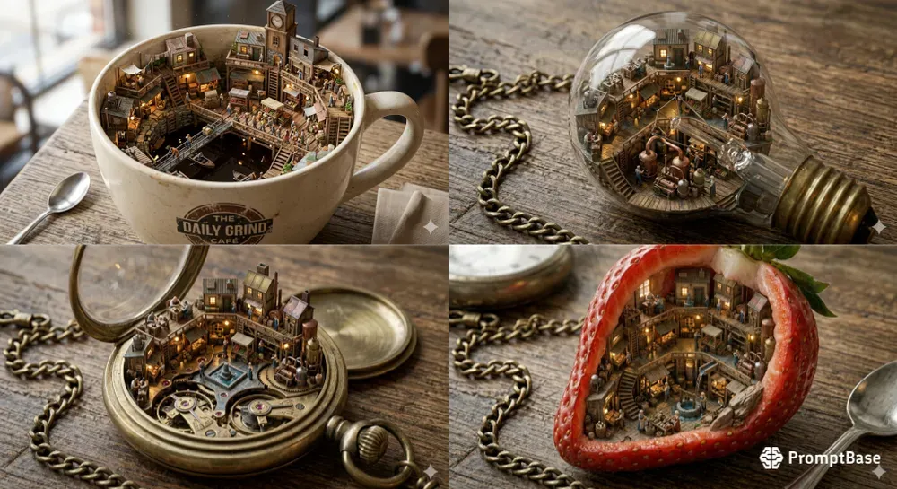 Luxury Tiny Worlds Inside Objects