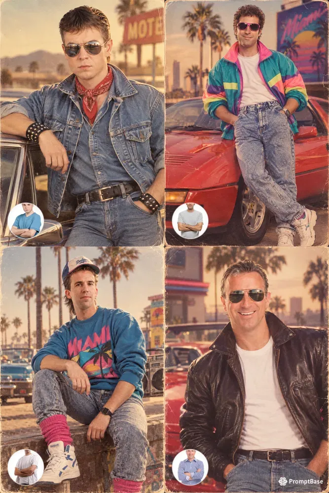 80s Retro Look Transformations