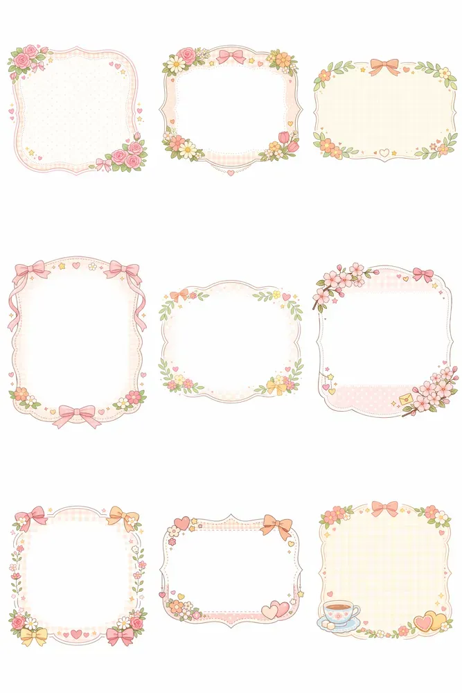 Soft Pastel Decorative Frame Makers