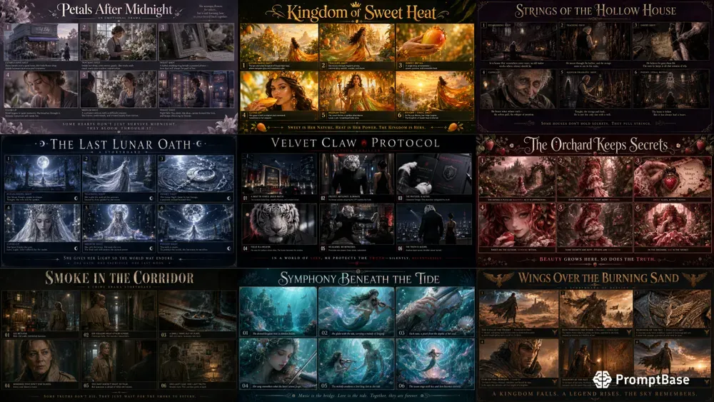 Cinematic Storyboard Visual Stories
