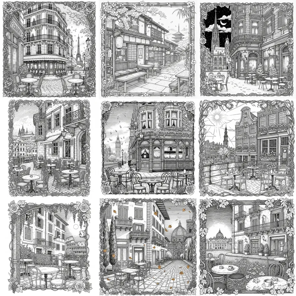 Your Custom City Caf Scenes