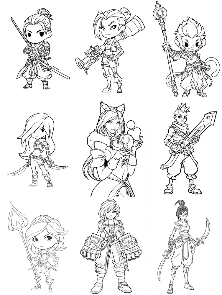 League Of Legends Coloring Book Pages