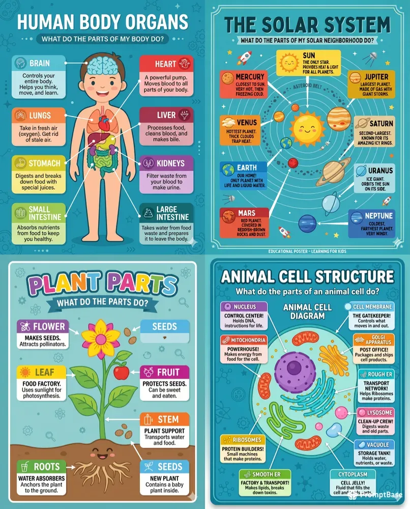 Kids Science Infographics