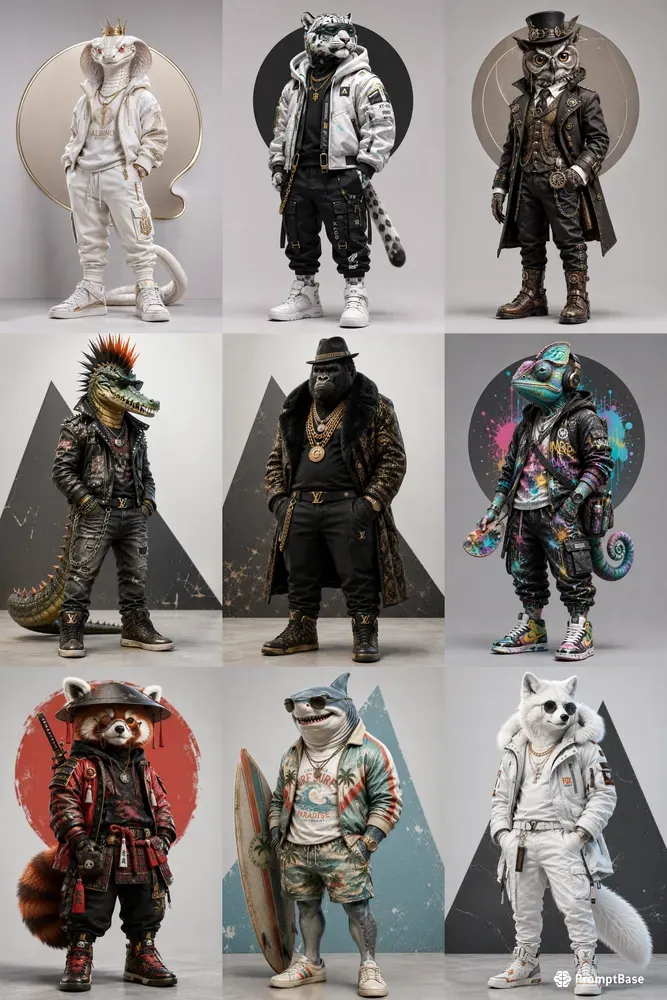 Fashion Animal Toy Icons